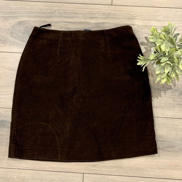 GAP Dresses & Skirts - GAP Brown Velvet Skirt